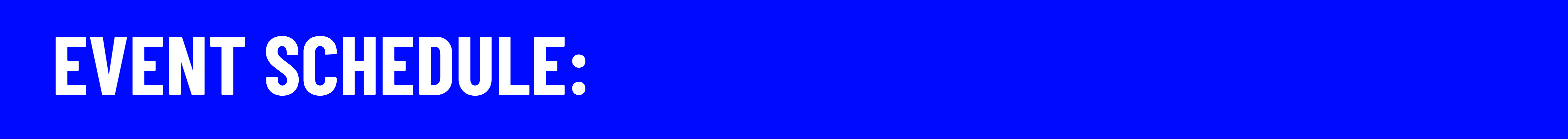 Event schedule banner